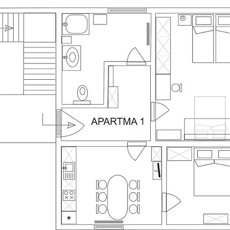 Apartma Kramar Podkoren 克拉尼斯卡戈拉
