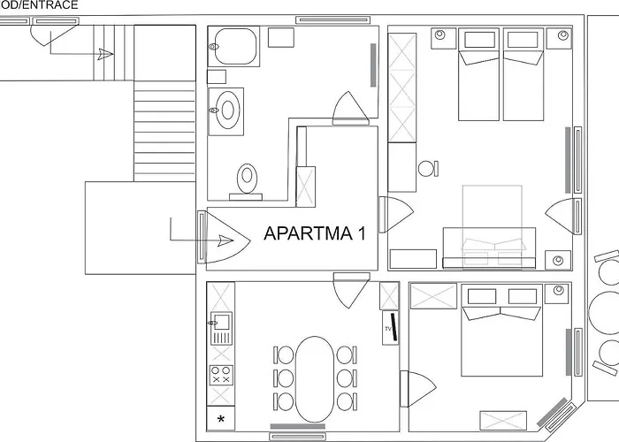 Apartma Kramar Podkoren クランスカゴーラ